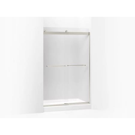 Kohler Levity(R) Sliding Shower Door, 74" H X 44-5/8 - 47-5/8" W, With 1/4" Thick Frosted Glass And Towel Bars 706014-D3-MX